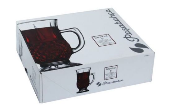 Paşabahçe 55671 İstanbul Kulplu Bardak 6 Adet 150 Cc