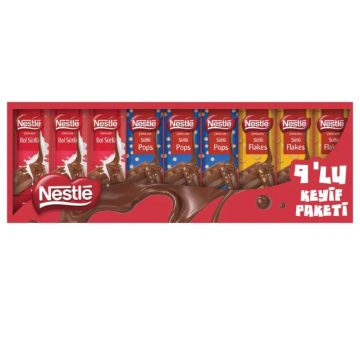 Nestle 3 Çeşit 9'lu Keyif Paketi 9x30 gr (Bol Sütlü-Pops-Flakes)