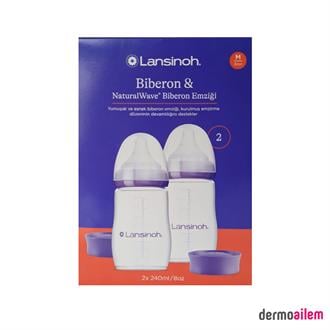 Lansinoh NaturalWave Biberon 2x240ml