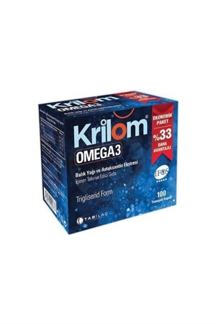 Krilom Omega-3 100 Yumuşak Kapsül