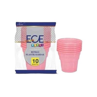 ECE PARTY PLASTIK RENKLI BARDAK 10 LU