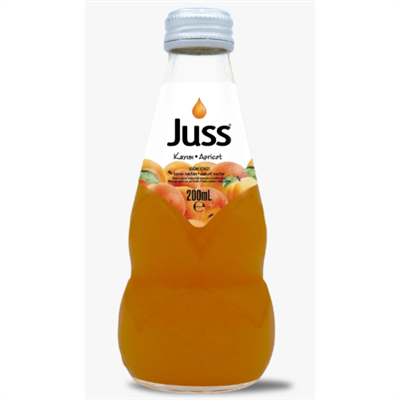 Juss Kayısı Suyu Cam Şişe 200 Ml