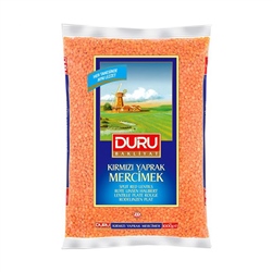 Duru Bakliyat Kırmızı Yaprak Mercimek 1 kg