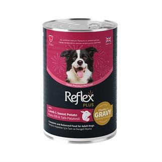 Reflex Plus Soslu Kuzulu Patatesli Köpek Konservesi 400 Gr