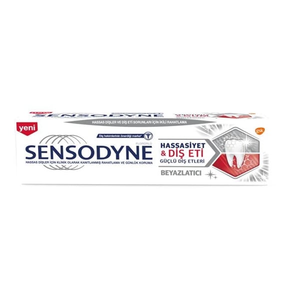 Sensodyne Hassasiyet Ve Diş Eti Beyazlatma Diş Macunu 75 ml