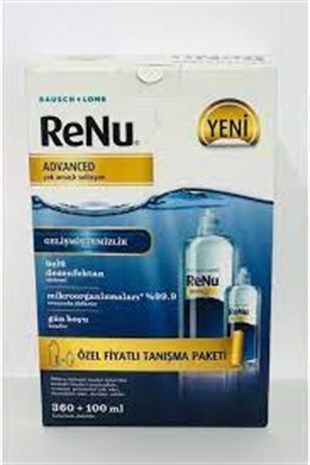 Renu Advanced Lens Solüsyon 360 + 100 ml (180 TL Etiketli)