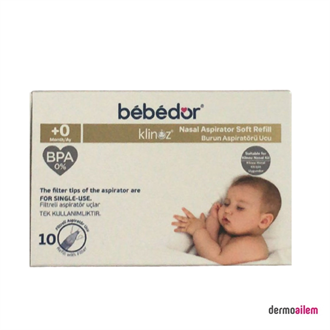 Bebedor Burun Aspiratörü Yedek Uç 10'lu Kod:565