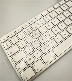 Apple Aluminum Wired Keyboard MB110TU/A Türkçe F, USB, Numerikli Kablolu
