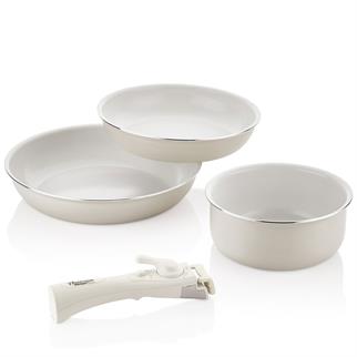 Falez AB 004 Bondy 4 lü Tiktak Tava Seti Cream