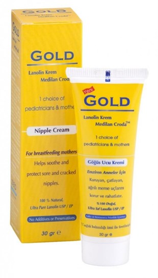 Gold Lanolin Göğüs Ucu Kremi 30 gr