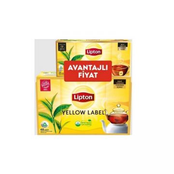 Lipton Yellow Label Demlik Poşet 48 Adet + Bardak Poşet 25 Adet