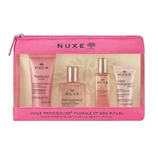 Nuxe Prodigieuse Florale Beauty Ritual Seyahat Kiti - Duş Jeli + Kuru Yağ + Parfüm + Multi Correction Krem