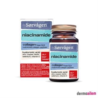 Sorvagen Niacinamide Collagen Hyaluronic Acid 60 Tablet