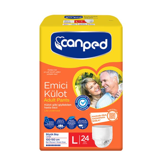 Canped Büyük Boy Emici Külot 24 lü