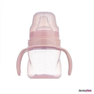 Mamajoo Kulplu Akıtmaz Eğitici Bardak 160 ml Powder Pink 6+Ay