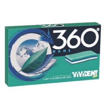 Vivident Sakız Nane Ferahlığı 360 3 Kat 33 Gr.