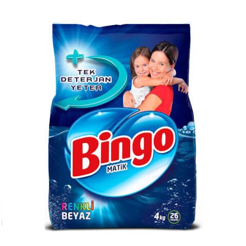 Bingo Matik Çamaşır Deterjanı 6 kg Renkli ve Beyaz