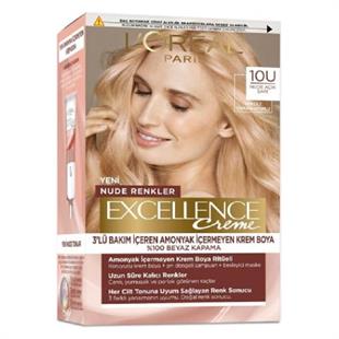L'Oreal Excellence Nude Renkler Saç Boyası - 10U Nude Açık Sarı