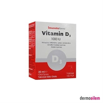İmuneks Vitamin D3 1000 mg 20 ml