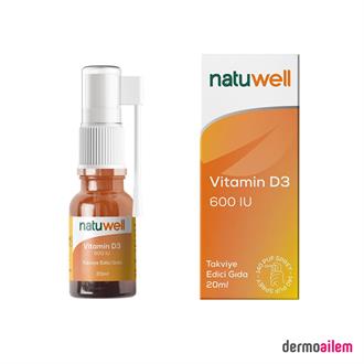 Natuwell Vitamin D3 600IU 20 ml