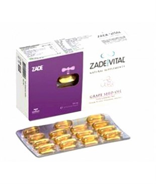 Zade Vital Üzüm Çekirdeği Yağı 500 mg 60 Kapsül