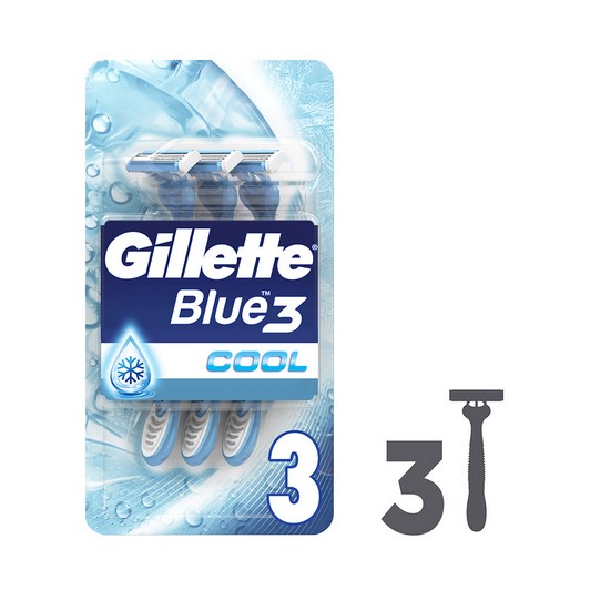 Gillette Blue3 Cool Kullan At Tıraş Bıçağı 3 Adet