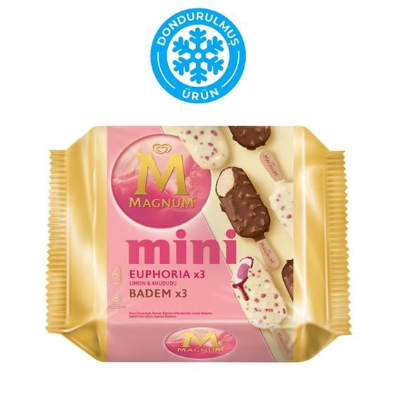 Algida Magnum Mini Double Euphoria Limon- Ahududu  ve Badem 353 ml