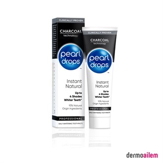 Pearl Drops Instant Natural White Aktif Kömürlü 75 ml Diş Macunu