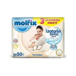 Molfix İzotonik Yenidoğan Islak Mendil 3*50 li