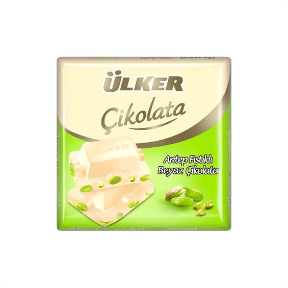 Ülker Çikolata Antep Fıstıklı Beyaz Çikolata  65gr