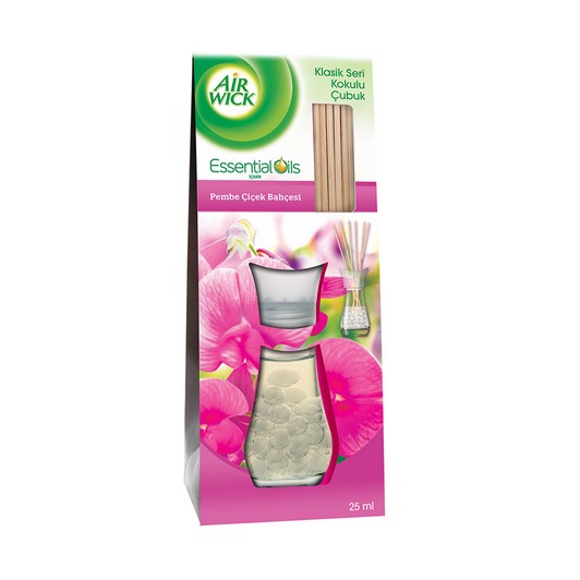 AİR WİCK DOĞAL YAĞ ÖZLERİ KOKULU ÇUBUKLAR PEMBE ÇİÇEK BAHÇESİ 25 ML