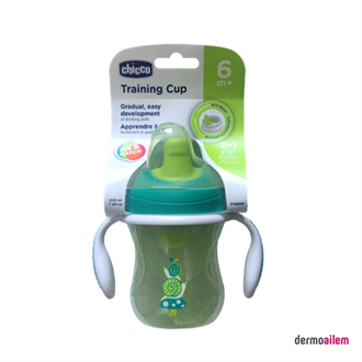 Chicco Yarı Yumuşak Uçlu Alıştırma Bardağı 6 Ay Yeşil 200 ml