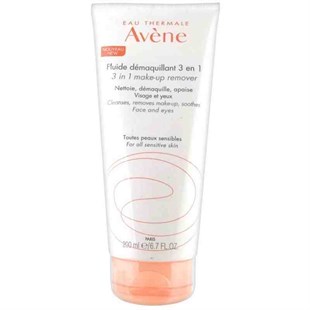 Avene Fluide Demaquillant 3 in 1 100 ml - Hassas & Karma Ciltler için 3'ü 1 Arada Temizleme Losyonu