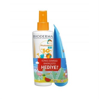 Bioderma Photoderm Kid Spray Spf 50 Faktör 200 ml & After Sun 100 ml Hediye