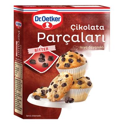 DR.OETKER ÇIKOLATA PARÇALARI -CHOCOLATE CHIPS BITTER 70gr
