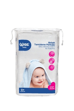 Wee Baby Bebek Temizleme Pamuğu 60'lı