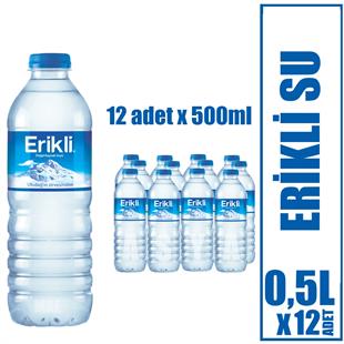 Erikli Su 12 x 0,5L Doğal Kaynak Suyu 12'li Paket