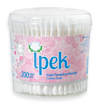 İpek Kulak Çubuğu 200'Lü Yuvarlak