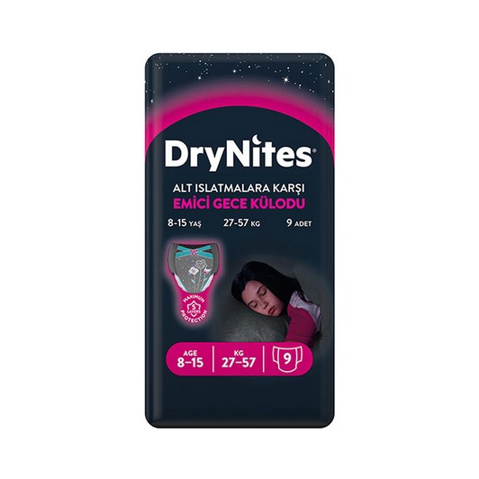 Huggies Dry Nites Emici Gece Külodu Large Kız 9'lu