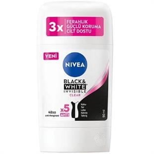 Nivea Women Black & White Invisible Clear Stick Deodorant 50 ml