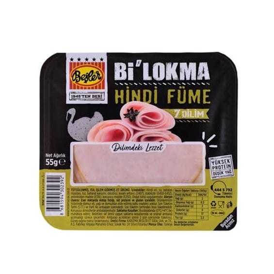 Beşler Bilokma Hindi Füme 55 gr