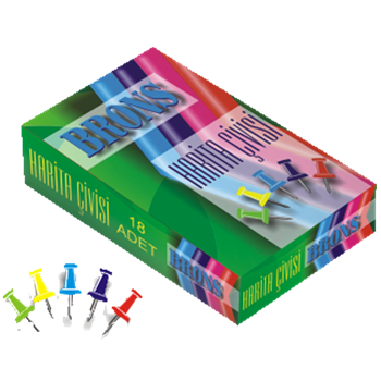 Brons Harita Çivisi 20 Lİ BR-357