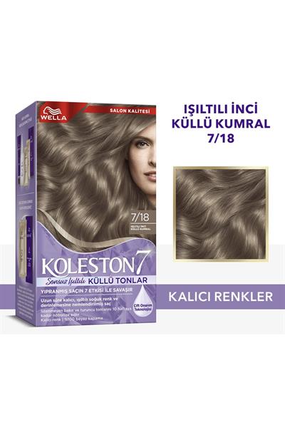 Wella Koleston Supreme Kit 7/18 Işıltılı Küllü Kumral