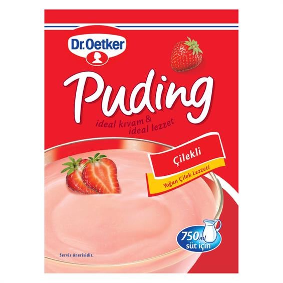 Dr. Oetker Çilekli Puding 120 Gr