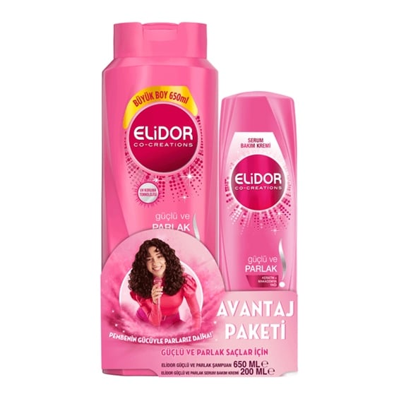 Elidor Güçlü Ve Parlak Şampuan 650 ml + 200 ml