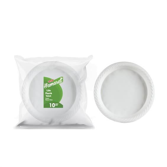 Onur Hamarat Plastik Tabak Lux 10'lu 22 cm