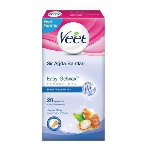 Veet Ağda Bandı Hassas Ciltler İçin 20'li