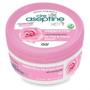 Cire Aseptine Soft Gül Prebiyotik Nemlendirici Bakım Kremi 200 ml