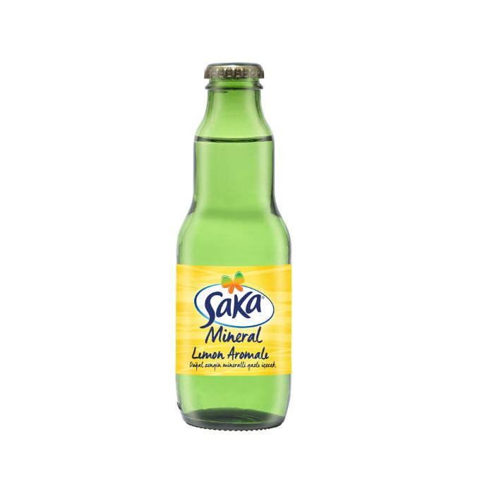 Saka Limon Doğal Mineralli Maden Suyu 200 ml