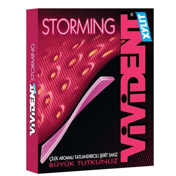 Vivident Storming Çilek Aromalı Sakız 33 gr